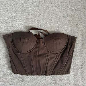 Brown Corset Top